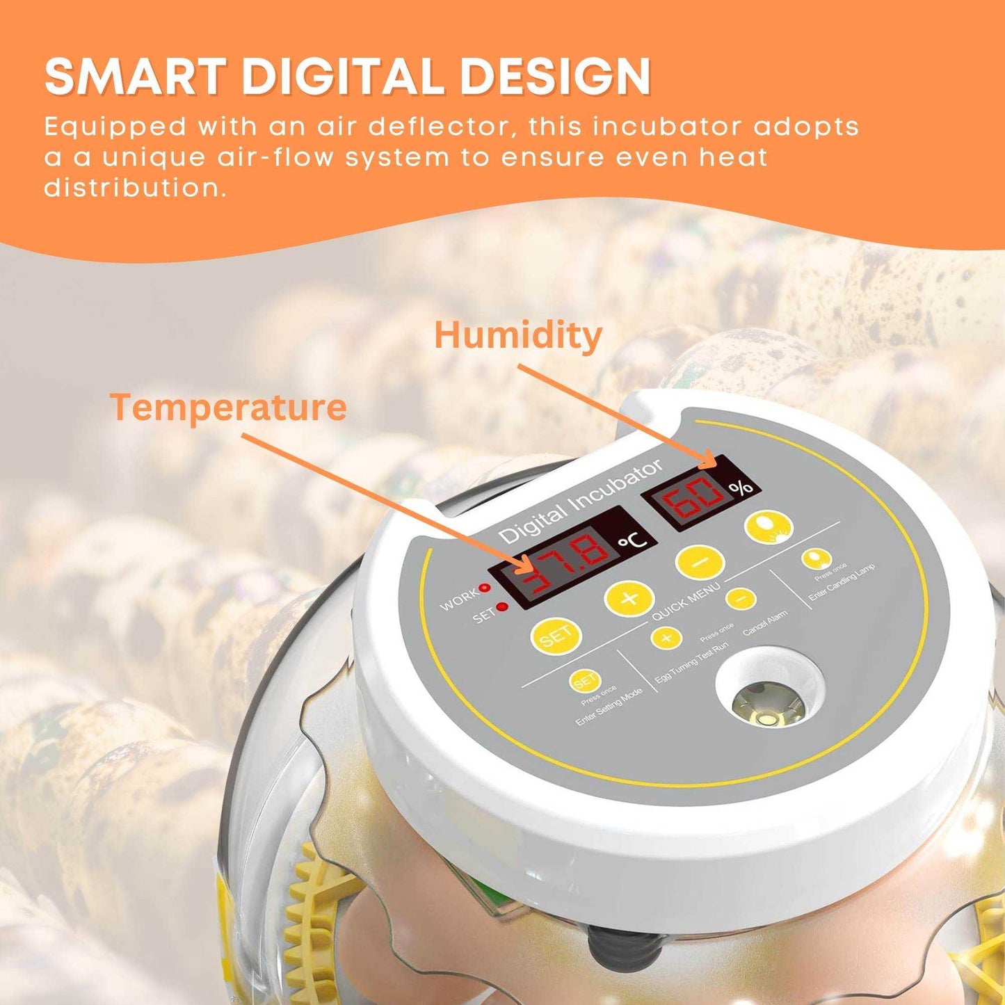 Automatic 8 / 18 Egg Incubator - Electrical Turning Chicken Quail Duck Hatching