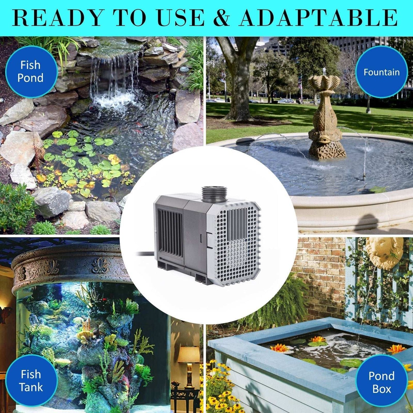 Aquarium Submersible Pond Water Pump