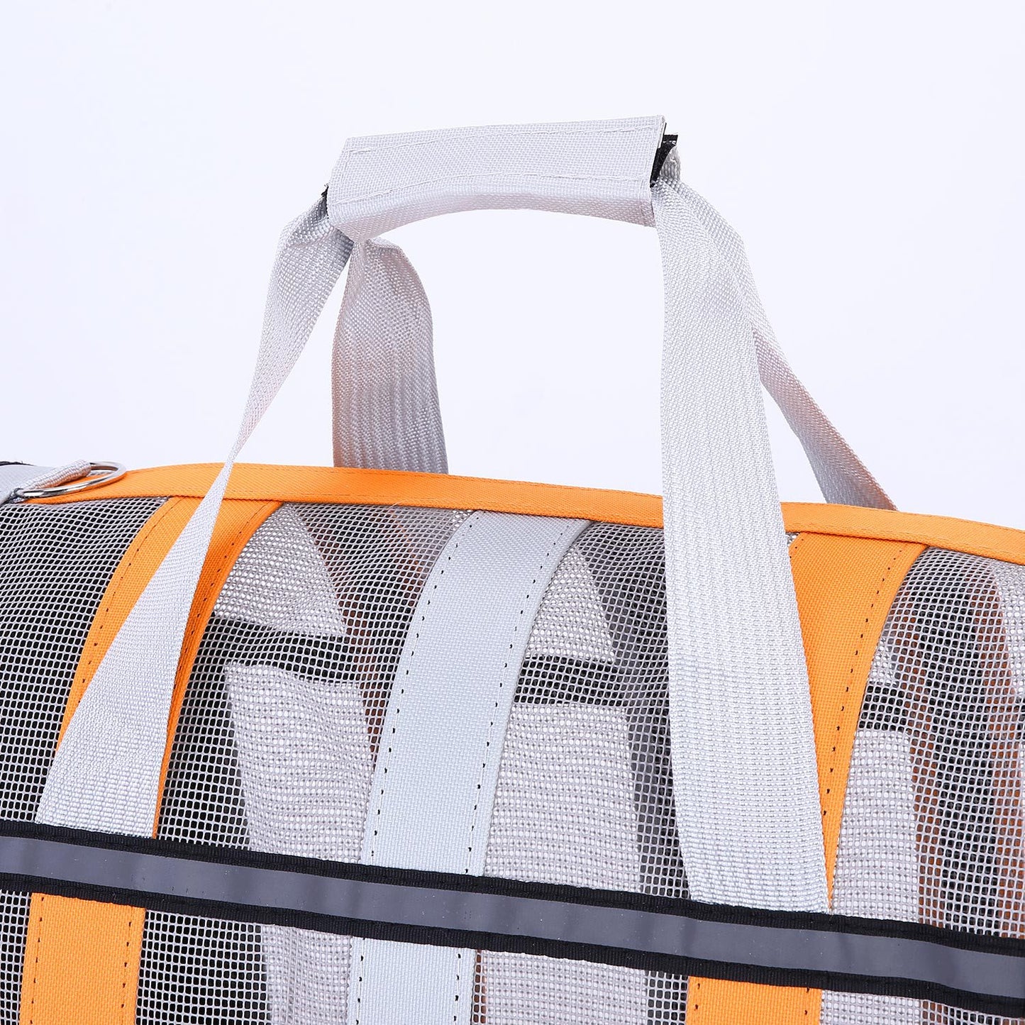 Size M Black Foldable Pet Carrier Bag - Lightweight, Breathable, and Spacious for All Seasons