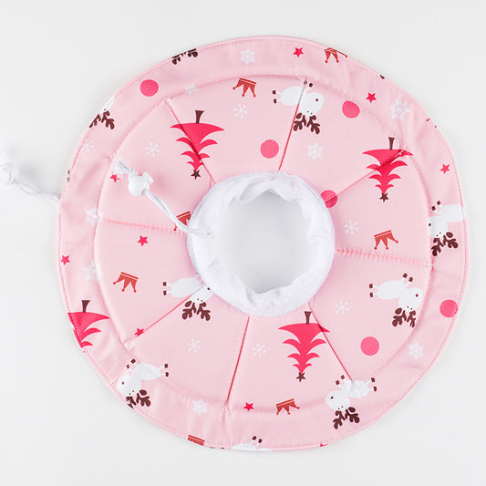2 Pcs Size L Pink Comfortable Pet Recovery Collar | Waterproof Anti-Lick Collar for Cats & Dogs