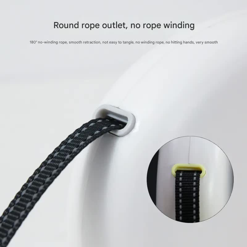 Retractable Dog Leash - Reflective Pet Lead with 3m Extension, One-Button Control(Green)