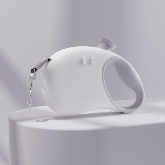 Retractable Dog Leash - Reflective Pet Lead with 3m Extension, One-Button Control(Gray)