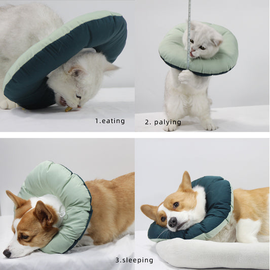 Yellow Adjustable Soft Elizabethan Collar for Pets - Comfortable Recovery Aid - XXL